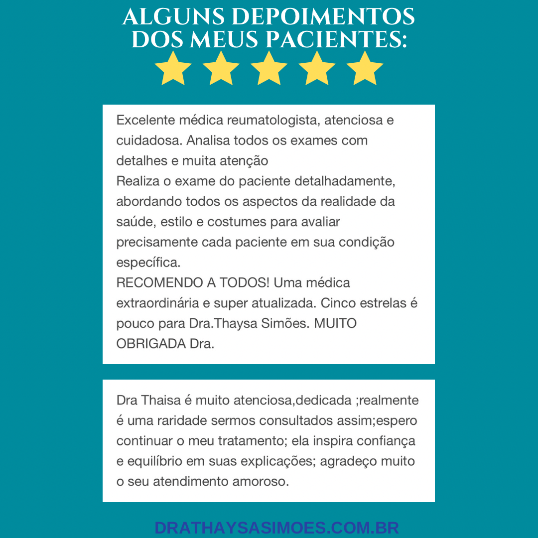 Copia de Alguns depoimentos dos meus pacientes 3 Reumatologista,reumatologia,reumatismo